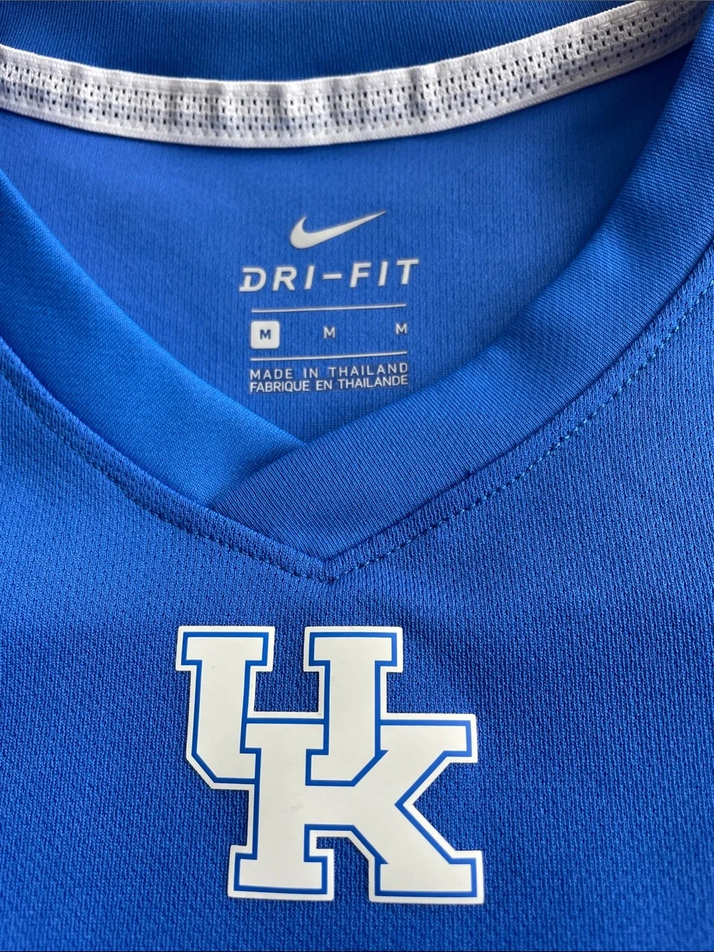 Nike Royal Blue UK Logo Short Sleeve Athletic Tee